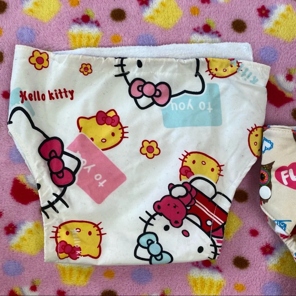 Hello Kitty cloth diaper
